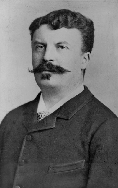 Portrait of Guy de Maupassant by Alphonse Liebert